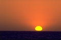 solnedgång över havet