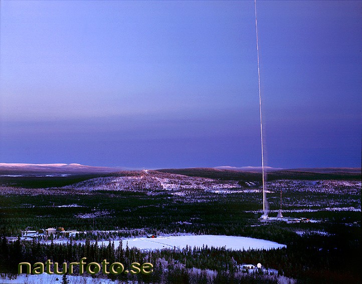 Raketuppskjutning, esrange kiruna lappland  