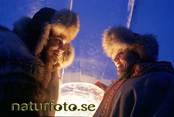 Vinterpar, vittangi lappland  