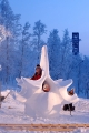 snöskulpturtävling på snöfestivalen
snowfestival