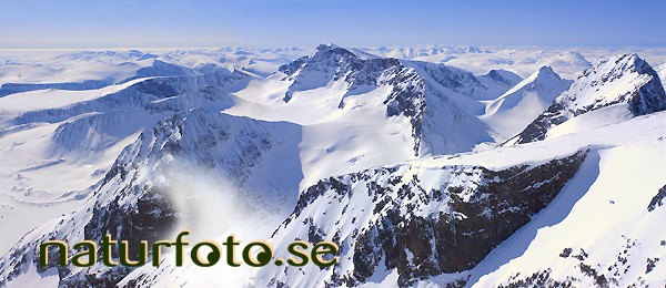 kebnekaisemassivet, lappland - lapland bilder images 04042712 lappland kebnekaisemassivet fj�llen mountains toppar peaks scenery sceneries landskap landsacapes vinter winter sn� snow nature  