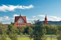 kyrkan och parken