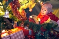 baby vid julgran