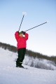 barn åker skidor