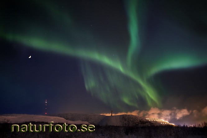 Norrsken aurora borealis
northern lights, lkab, Kirunavaara, kiruna, lappland  